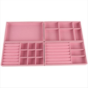 4pcs Jewelry Tray Jewelry Drawer Organizer Trays Rings Earrings Storage Tray Ring Display Tray