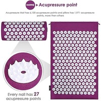 Acupressure Mat & Pillow Set / Acupuncture Mat Spike Yoga Mat for Massage Wellness Relaxation and Tension Relaxing Muscles Relaxing After Sport Recove