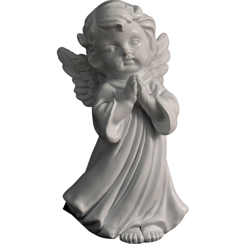 Buy Desktop Angel Sculpture, Resin Cute Little White Angel Girl Statue