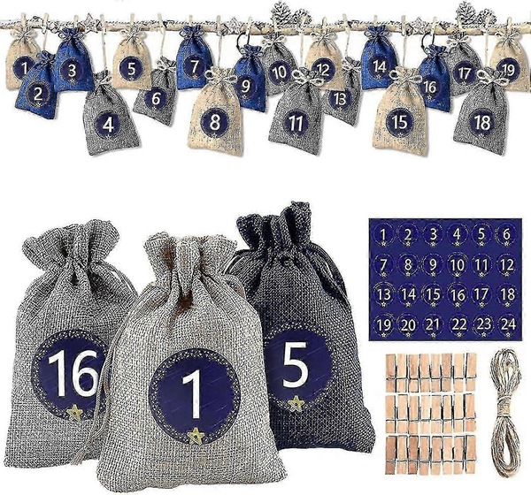 Buy JOYBUY 24 Filling Fabric Advent Calendars For Men Women Kids