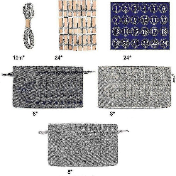 Buy JOYBUY 24 Filling Fabric Advent Calendars For Men Women Kids