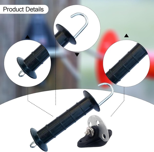 Buy JOYBUY Electric Fence Gate Handle & Anchor Kit – Livestock ...