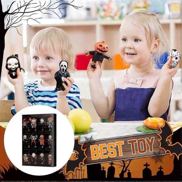 Buy JOYBUY Halloween Horror Figures Advent Calendar – 24 Ghost Doll ...
