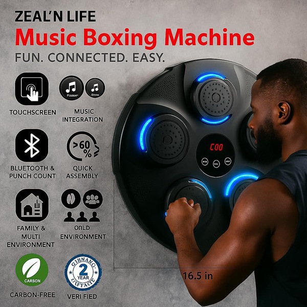 Buy JOYBUY ZEAL'N LIFE Wall Mounted Bluetooth Music Boxing Machine ...
