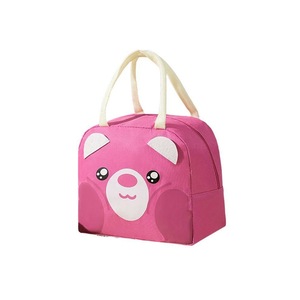 Oxford Portable Insulated Thermal Cooler Lunch Box Carry Picnic Case Storage Bag - Rose Red