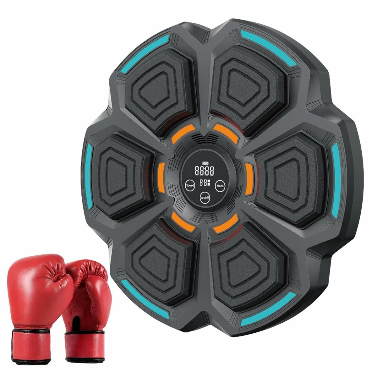 Buy JOYBUY Smart Music Boxing Machine with Gloves Punching Training LED ...