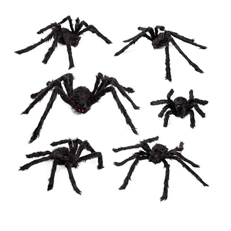 Buy Halloween Realistic Hairy Spiders Set 6 Pack Scary Spiders with