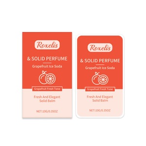 Roxelis Grapefruit Solid Perfume Fruit Fresh Light Lasting Portable Solid Balm Fresh Solid Eau De Toilette