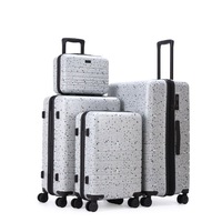 Kate Hill Terrazzo Grey 4pc Set Luggage