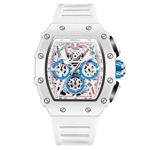 Fashion Casual Multifunctional Waterproof Silicone Tape Quartz Watch