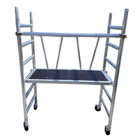 3.6m Reach Mobile Aluminium Scaffold (Base Unit + Adjustable wheels)