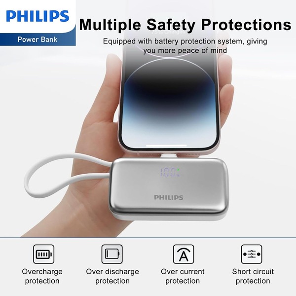 Buy PHILIPS Charging Small Portable Charger Battery Pack Lipstick Like
