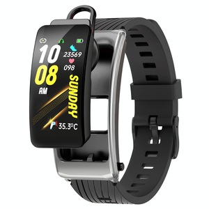 1.14 Inch Silicone Band Earphone Detachable Life Waterproof Smart Watch Support Bluetooth Call