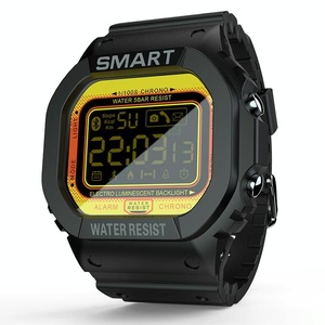 1.21 Inch Fstn Lcd Screen 50M Waterproof Smart Watch Support Information Reminder / Remote Camera / Sport Record Black