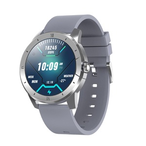 1.3 Inch Ips Colour Screen Ip68 Waterproof Smart Watch Support Bluetooth Call / Sleep Monitoring / Heart Rate Monitoring - Silicone Strap Silver