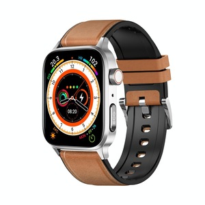 1.85 Inch Tft Screen Leather Band Health Smart Watch Support Bluetooth Call / Plateau Blood Oxygen / Body Temperature / Arrhythmia / Ti Heart Rate Monitoring