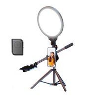 Full-screen Selfie Ring Light Tripod Set for Live Stream - 210cm Height