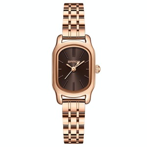Waterproof Women Quartz Watch with Mini Dial and Steel Band