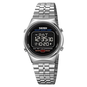 Waterproof Multifunctional Men Digital Watch - Luminous Stainless Steel - 30m