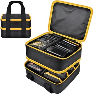 20V/18V/12V Battery Storage Bag For Dewalt/Milwaukee Charger Tool Batteries Carrying Case Box Only