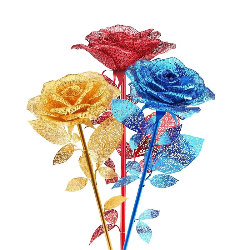 Buy 3d Metal Puzzlerose Model Building Kits Diy Jigsaw Toy For Adults