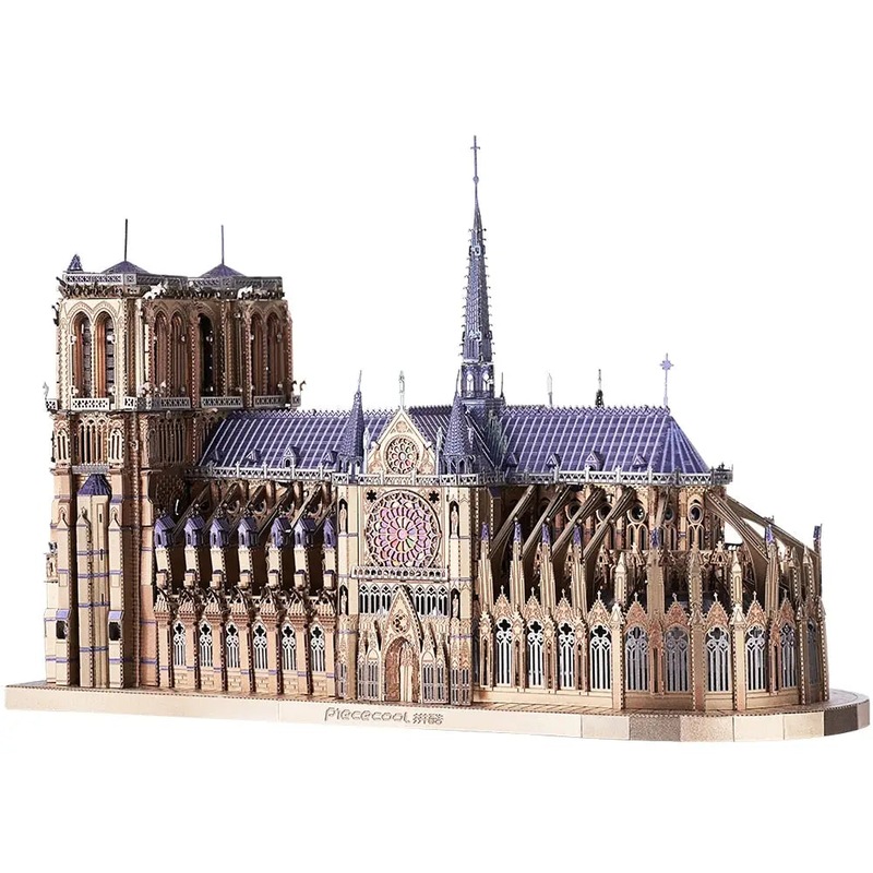 Buy 3d Metal Puzzles Jigsaw, Notre Dame Cathedral Paris Diy Model
