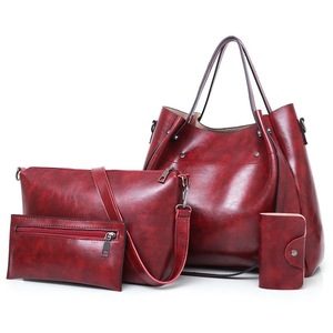 Retro Ladies Handbag - 4-in-1 Fashion Bucket Bag with Large Capacity