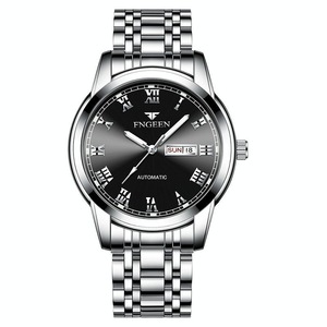 Men Luminous Quartz Watch with Roman Numeral Dial - Sporty Style