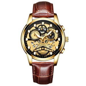 Waterproof Luminous Men Quartz Watch - Hollow Design