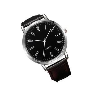 5 Piece Mens Fashion Watch Set Arabic Dial Leather Band