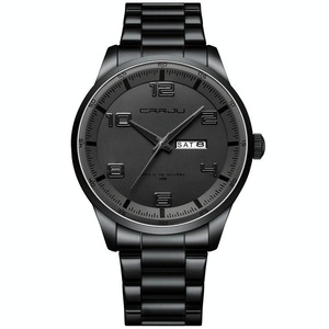 Waterproof Men Business Watch with Calendar and Steel Strap