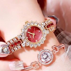 Women Quartz Bracelet Watch with Diamond Accents