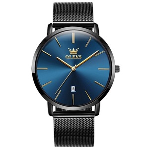 Waterproof Steel Strap Men Quartz Watch - Business Style