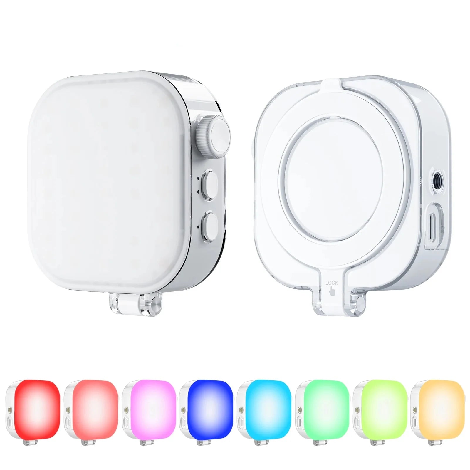 Buy 60 Led Selfie Light For Iphone Ipad Mobile Laptop Colorful Magnetic ...