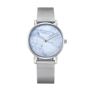 Stylish Women Quartz Watch with Stainless Steel Band - Round Dial Silver Alloy Case