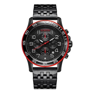 Stylish Multifunctional Men Quartz Watch with Steel Strap