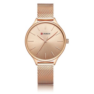 Waterproof Women Quartz Watch with Steel Strap - Casual Design