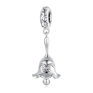 925 Sterling Silver Hand Bell Pendant For Diy Jewelry