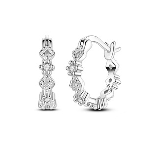 925 Sterling Silver Moissanite Earrings For Women Wedding Party Jewelry