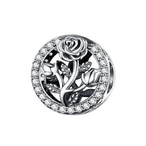 925 Sterling Silver Rose Beads For Diy Jewelry Accessories