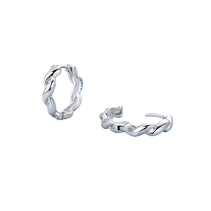 925 Sterling Silver Rotating Ribbon Earrings Fashion Jewelry For Women Birthday Gift Fine Accessories For Parties And Weddings