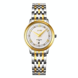 Waterproof Quartz Watch with Stainless Steel Buckle Strap for Women