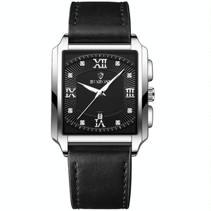 Waterproof Men Quartz Watch - Rectangular Outdoor Design