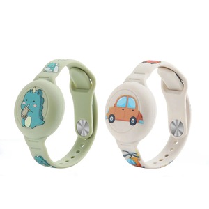 Bracelet For Apple Airtag Watch Band Holder Wristband Kids Silicone Case Bracelet Waterproof Cartoon Holder Wristband For Airtag