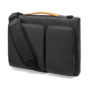 13.3-14 Inch Laptop Shoulder Bag with Messenger Style - Black
