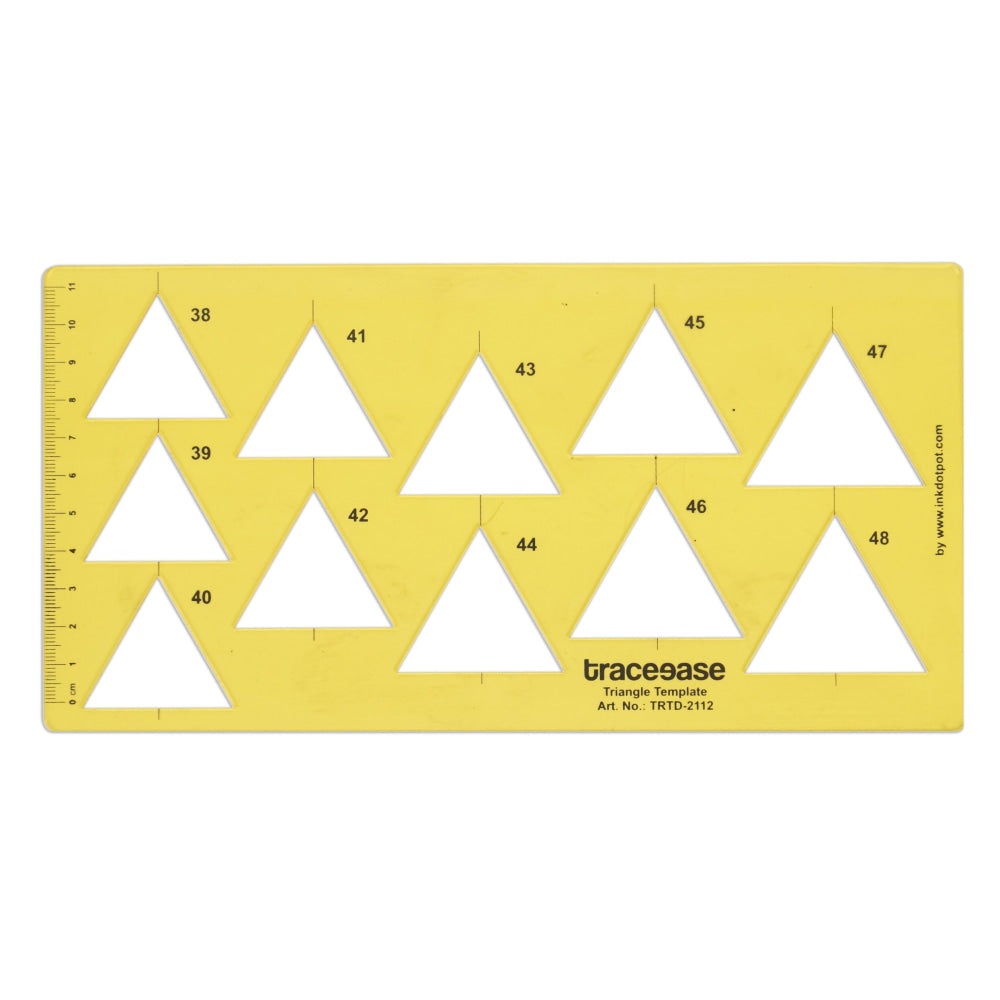 Buy Geometric Drafting Triangle Template Drawing Stencil - MyDeal Australia