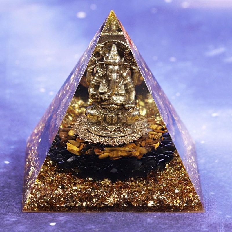 Buy Healing Crystal Orgone Pyramid With Copper Wire Ganesh Energy