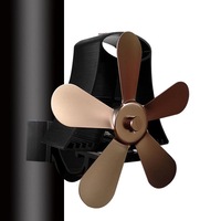 High Temp 5-blade Heat Powered Stove Fan for Fireplaces