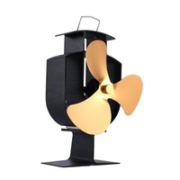 High-temp Metal Heat-powered Stove Fan - 3 Blades