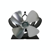 High Temperature 4-blade Heat Powered Stove Fan for Fireplaces